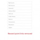 Remove Reward Points Links